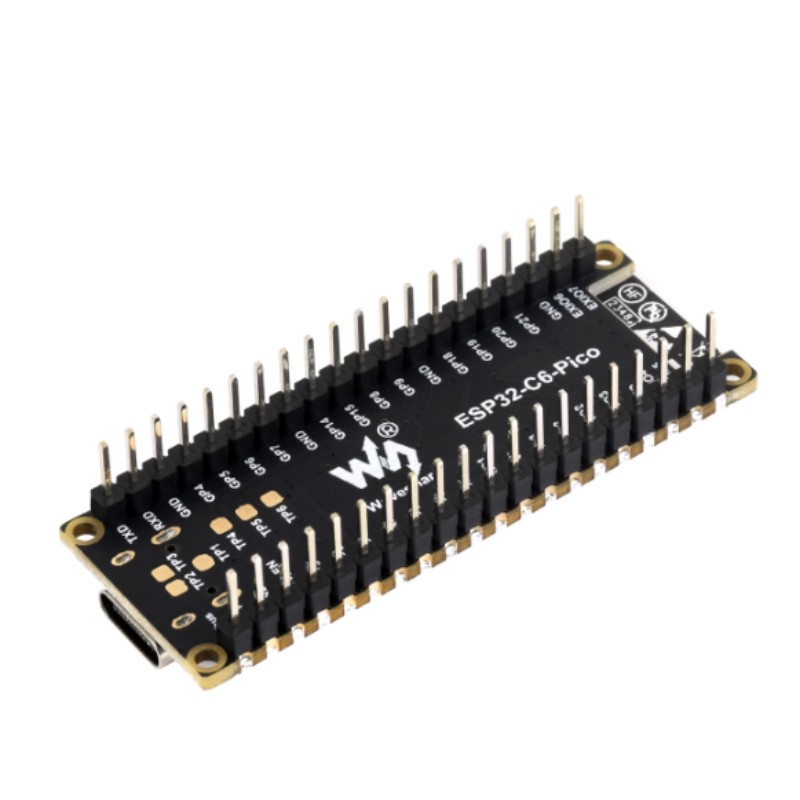 ESP32-C6-Pico-M z pinami lutowniczymi